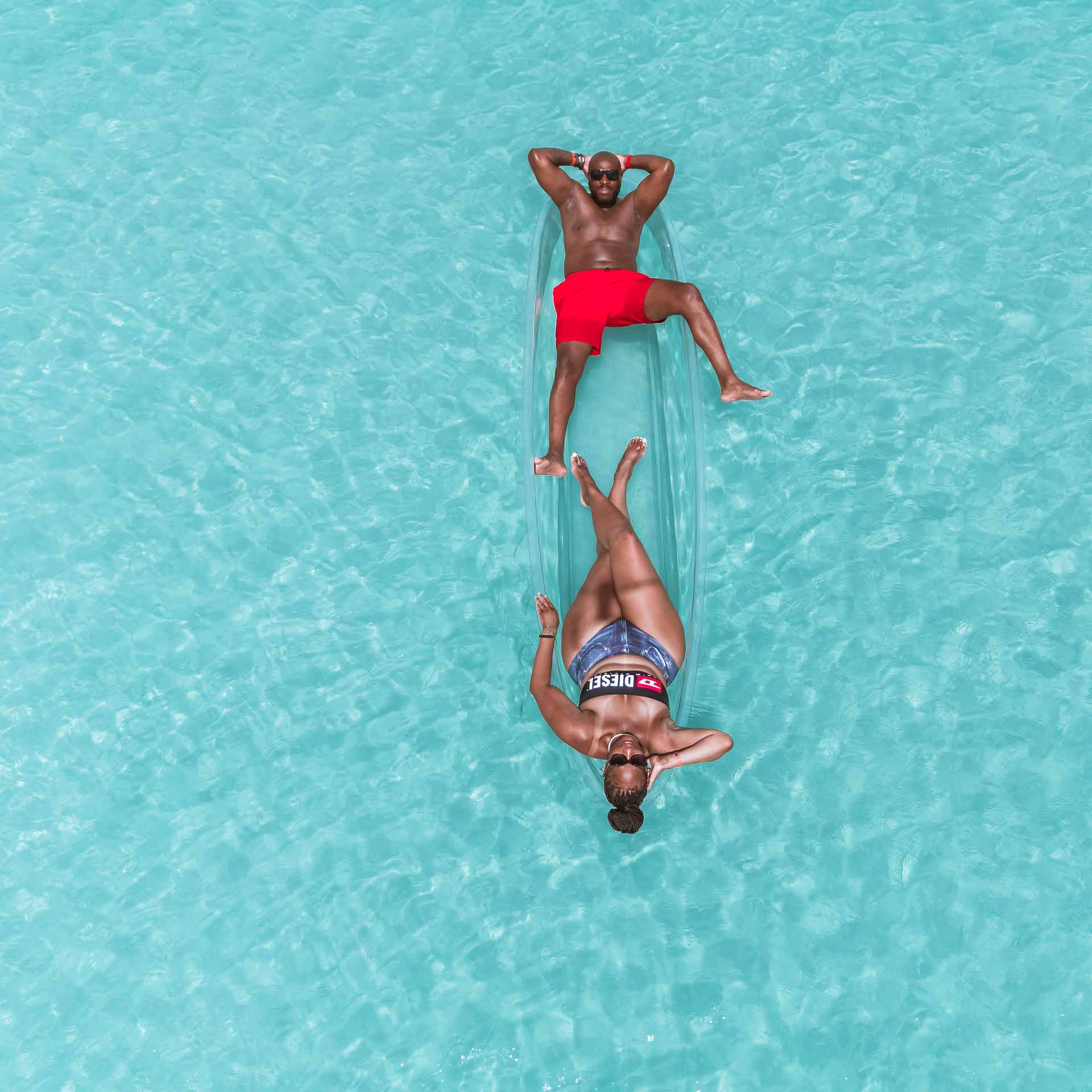 crystal clear kayak photoshoot