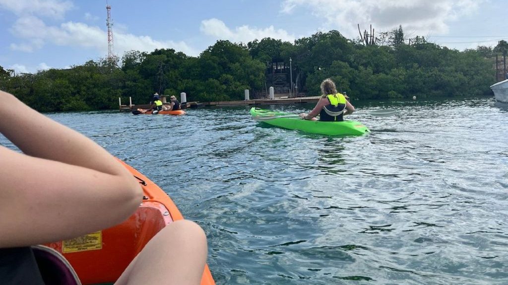 sea glass island & clear kayak-sunset
